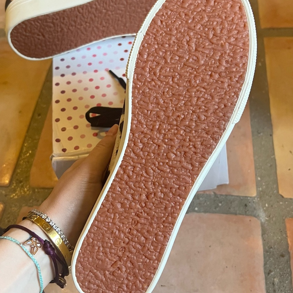 Leopard velvet platform Supergas - Picture 5 of 5